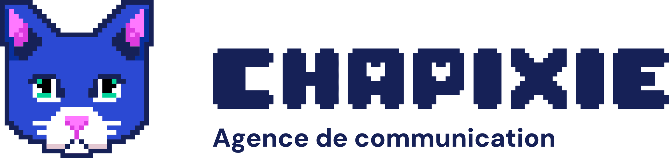 Chapixie - Logo secondaire - Baseline - Bleu@4x