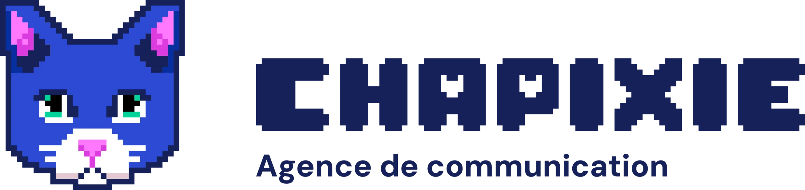 Chapixie - Logo secondaire - Baseline - Bleu@4x