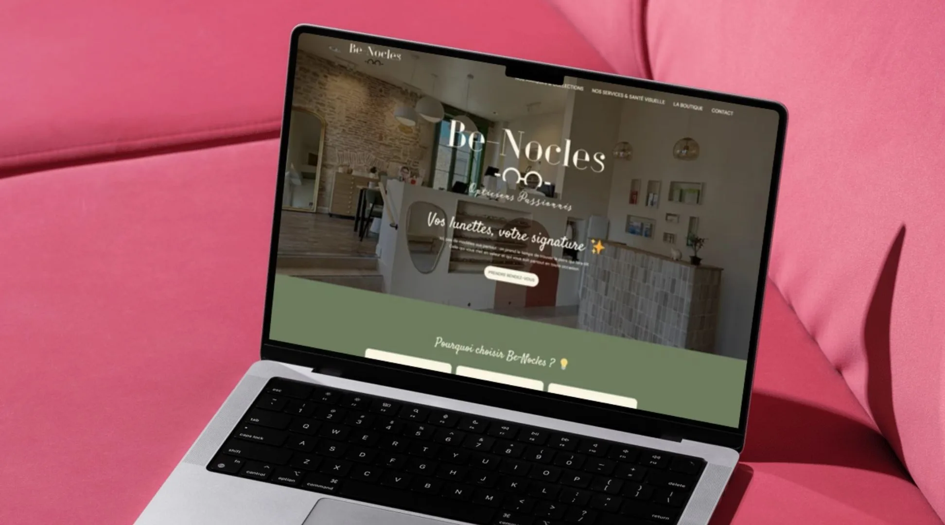 Be Nocles : une identité visuelle et un site web pour 2 opticiennes passionnées