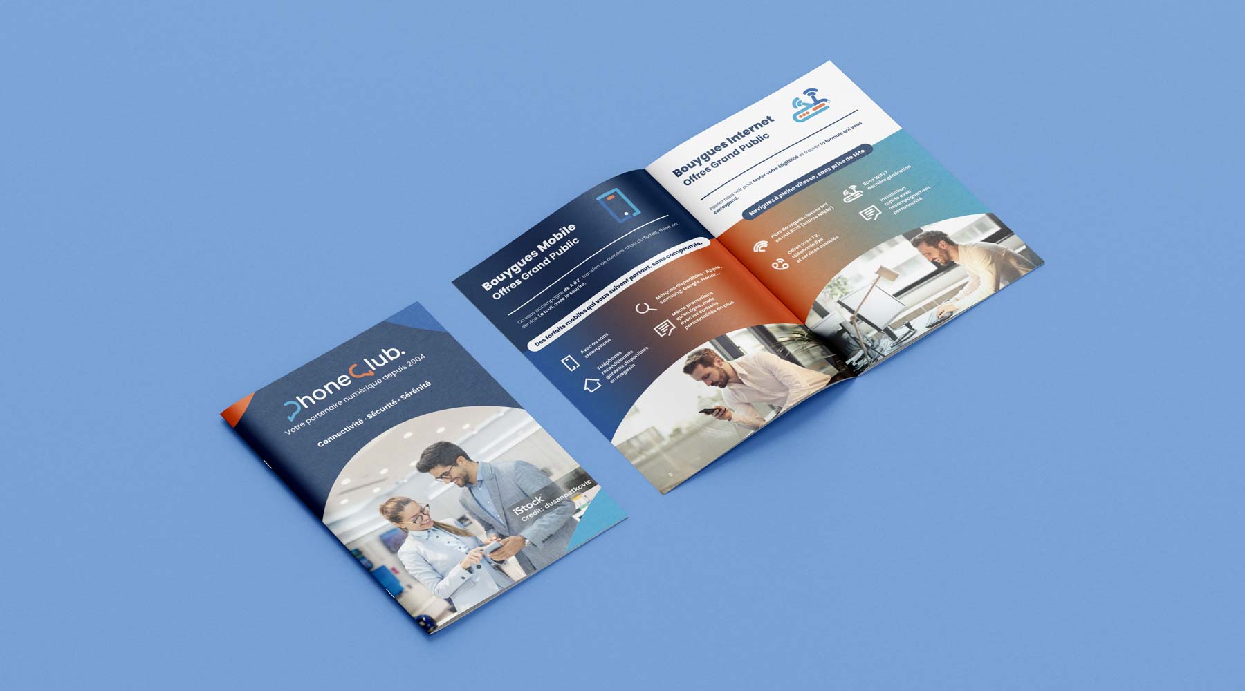 Phone Club : Charte graphique, site internet, catalogue d&rsquo;offres et community management pour un réseau franchisé Bouygues Telecom